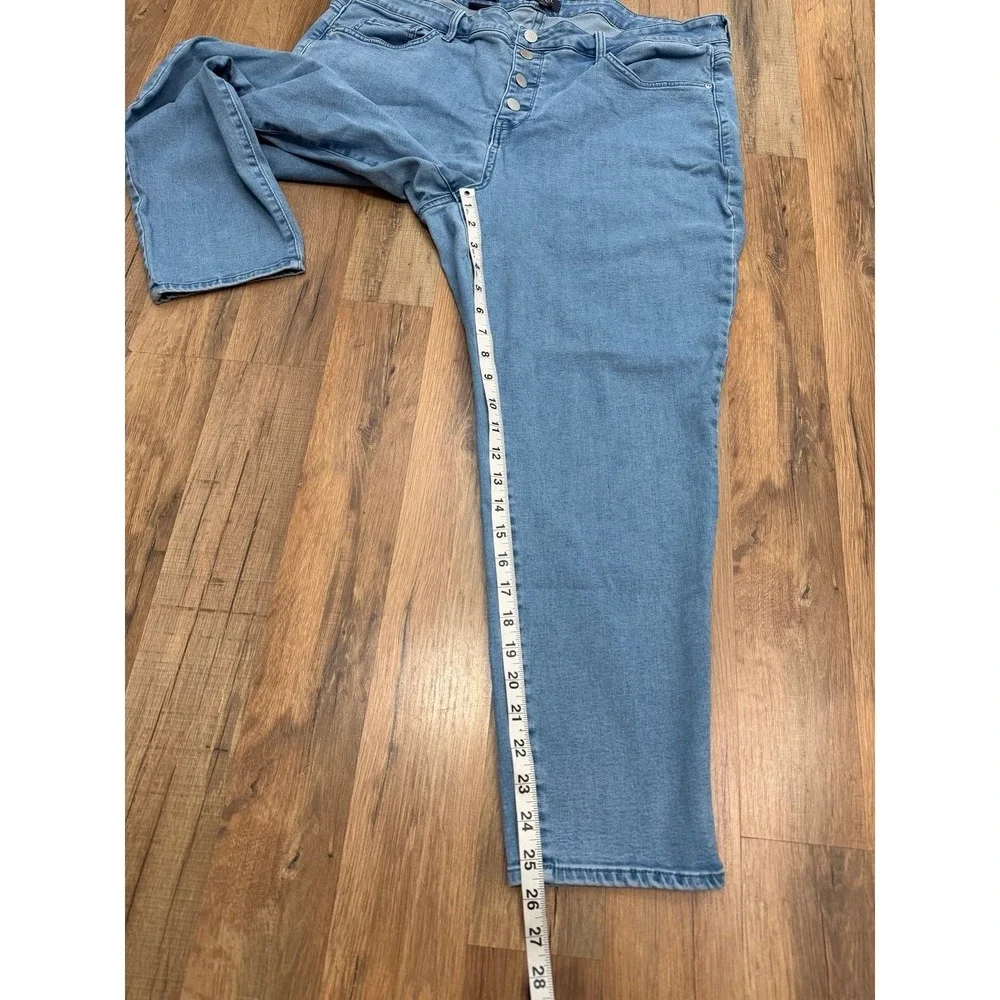 NYDJ Ami Skinny Jeans‎ 18W Plus High Rise Button Fly Lift Tuck Blue